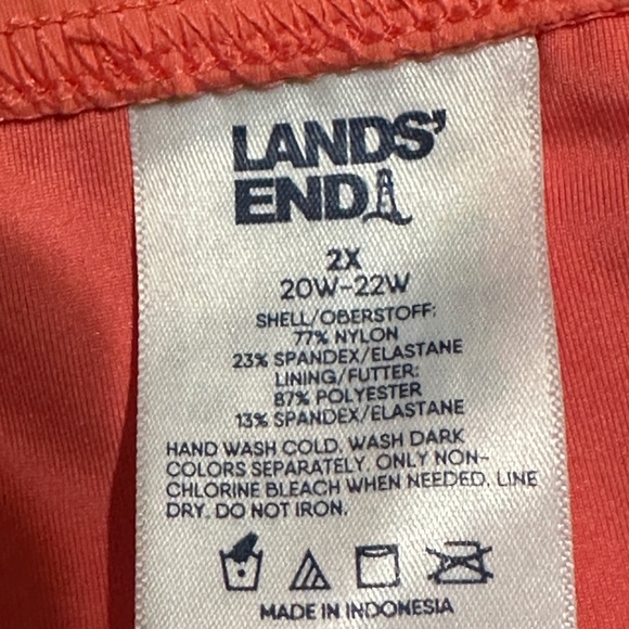 Lands End Coral Bikini Bottom 2X 20/22W - Picture 5 of 7